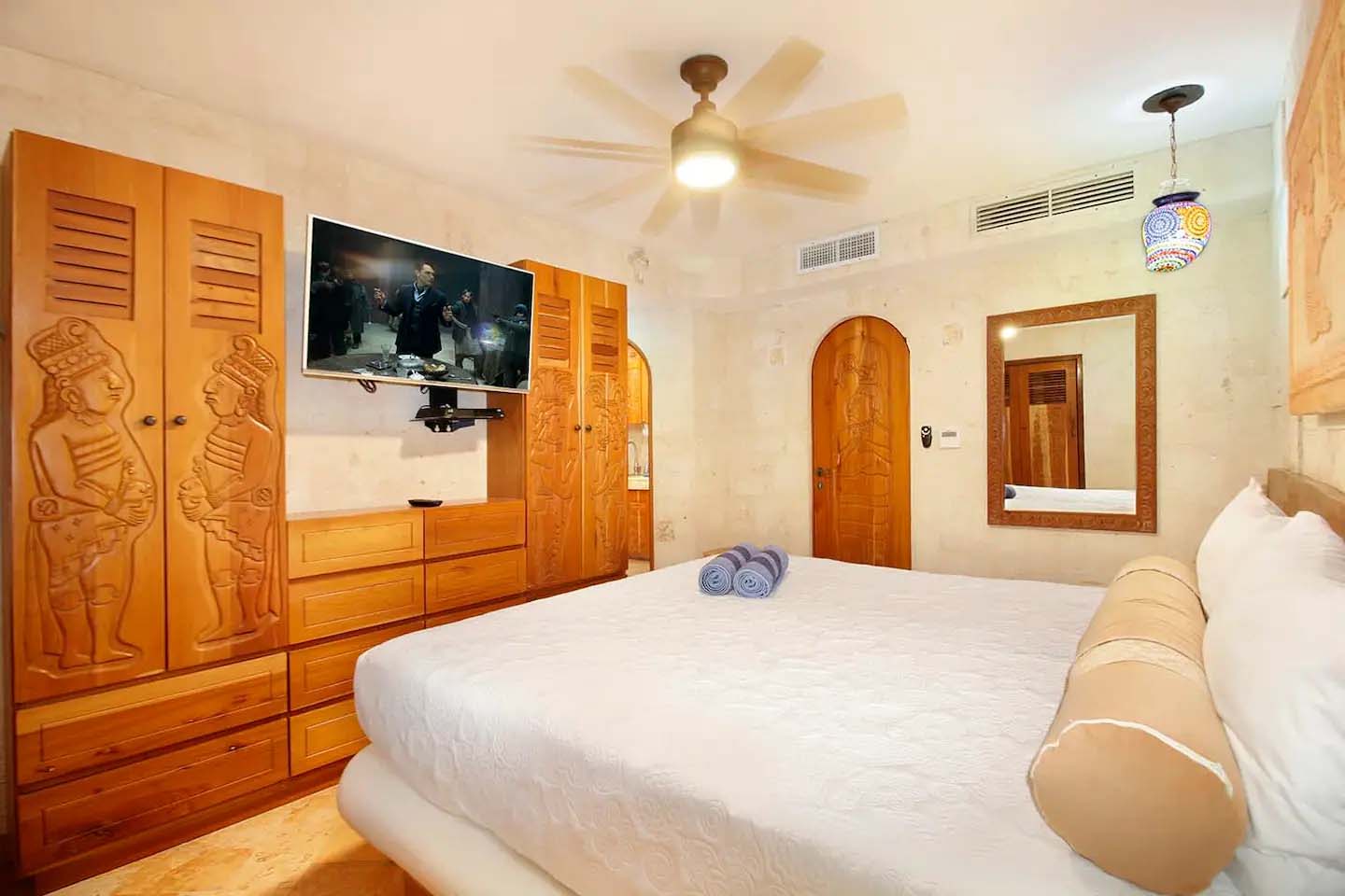 Modern kitchen appliances in Condo 103 for guest convenience