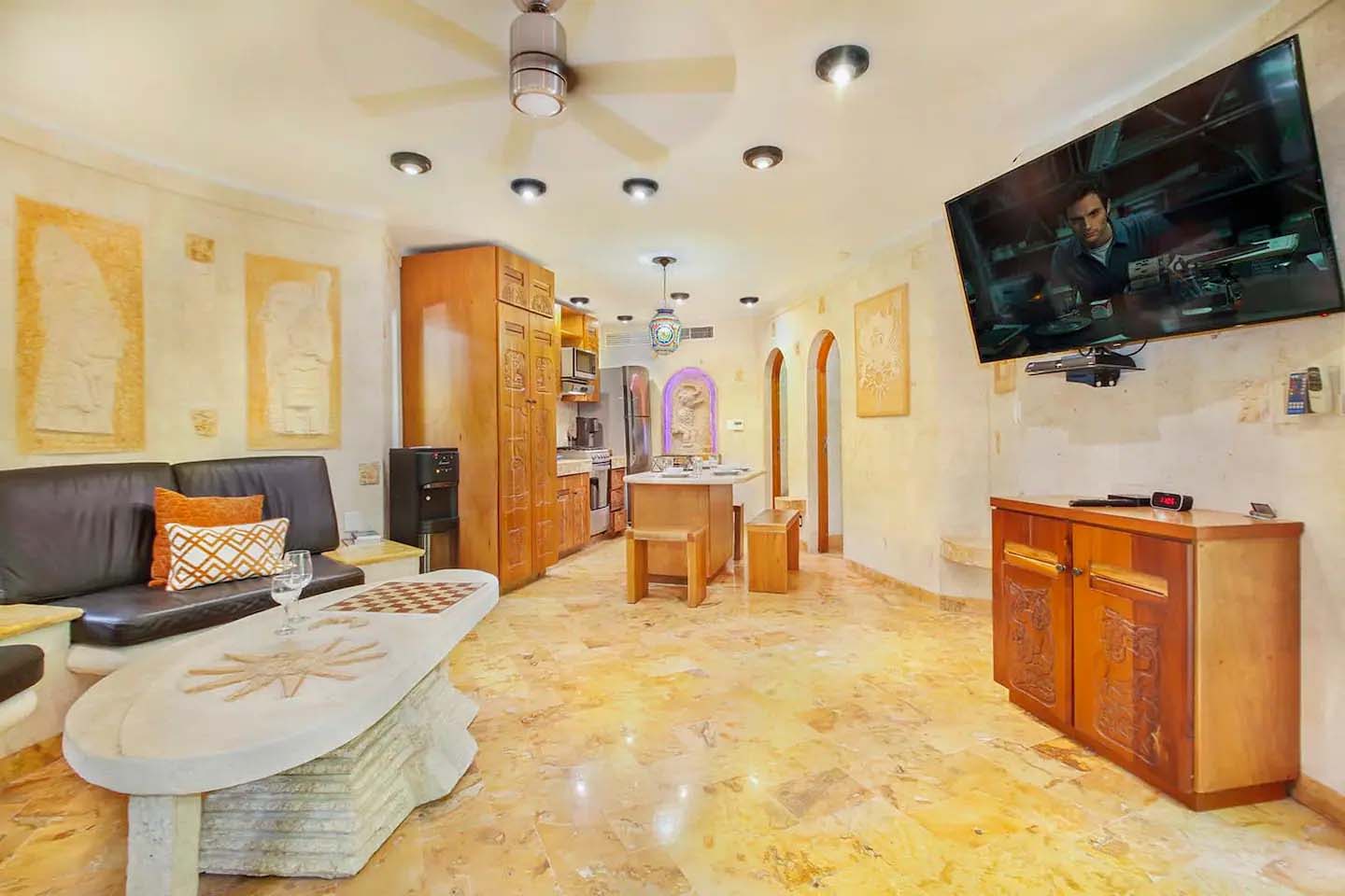 Entrance to Villas Sacbé Condo 103 with welcoming design